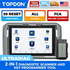 TOPDON UltraDiag Key Programming OBD2 Vehicle Diagnostic Scanner Tool Bluetooth
