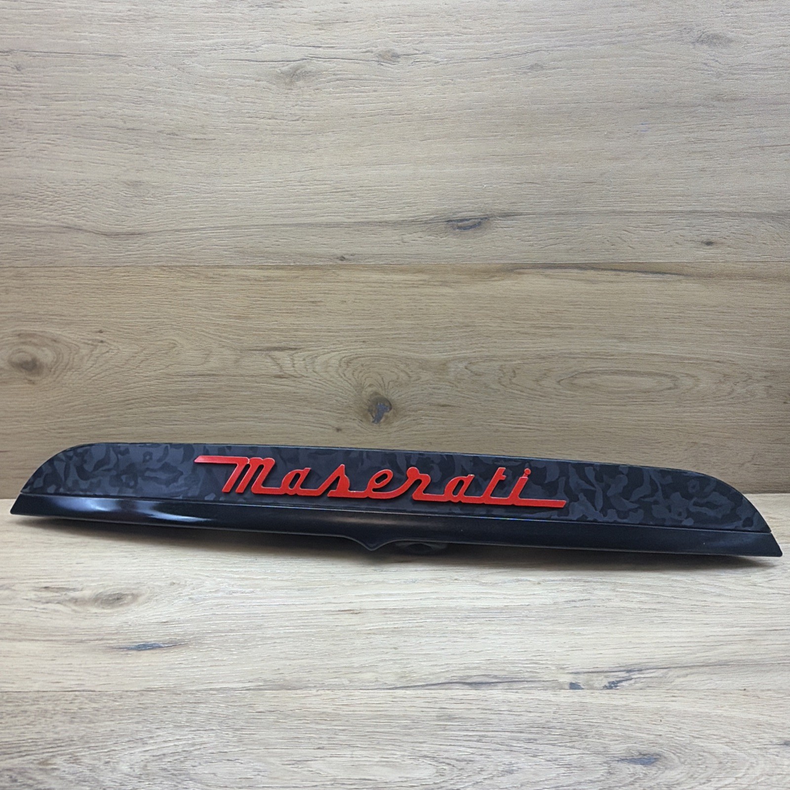 🟢 OEM Maserati M157 Ghibli 14-17 Rear Trunk Camera Trim Handle Lights GRAY🟢