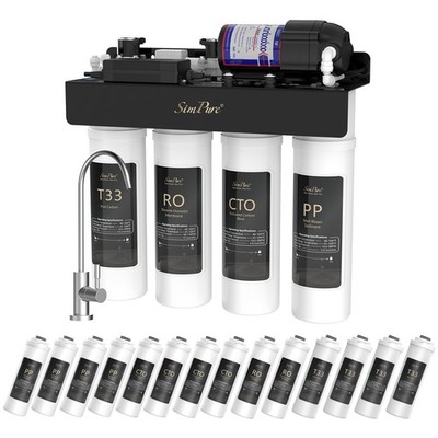 SimPure 400GPD UV Reverse Osmosis System Under Sink Water Filters System