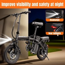 Electric Bike for Adults and Teens 560W 14" Folding E bike with 48V 10Ah Battery