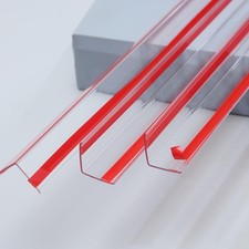 Clear Peel and Stick L Molding Corner Guards with 90 Angle for Wall Door Fra...