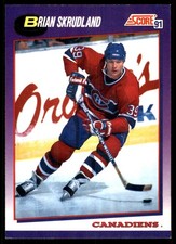 Brian Skrudland 1991-92 Score #514 Canadiens NHL READ FREE SHIPPING AutographDen