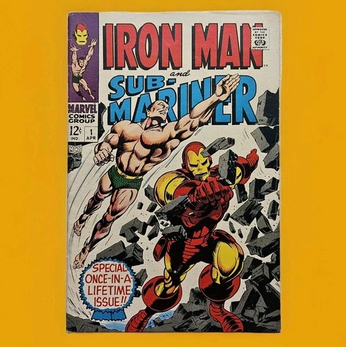 IRON MAN AND SUB-MARINER #1 Marvel 1968 VG+ 4.5 Vintage Silver Age One-Shot