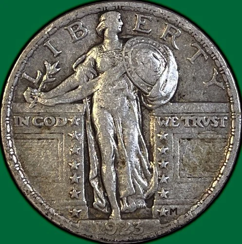1923 Standing Liberty Quarter Extremely Fine XF Coin #36018