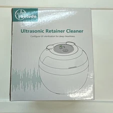 AOTUDA 45KHZ Ultrasonic Denture Retainer Cleaner Machine 200ml White