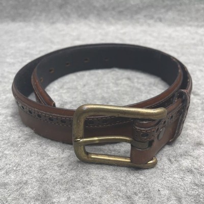 Hickok Belt Makers Steerhide Saddle Leather Tooled Belt Sz  display picture 1