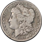 1881-CC Morgan Silver Dollar Nice F+ Key Date Nice Eye Appeal Nice Strike