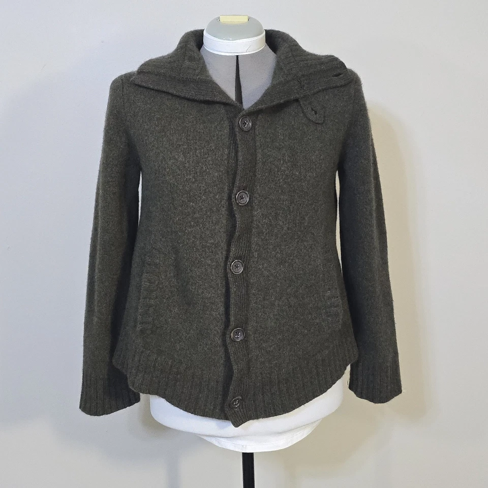 Cárdigan Banana Republic Luxury Invierno Mezcla Lana Cachemira Conejo Para Mujer Talla M Foto 2 de 4