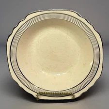 Limoges Peach Blo Ritz Platinum Salad/Soup Bowl Sebring Ohio Scalloped Vintage