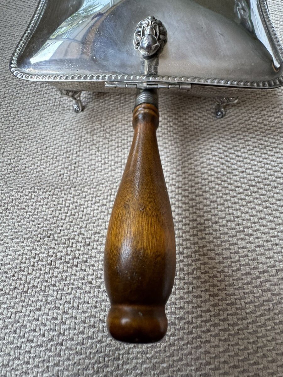 Silver Plated F. B. Rogers Silent Butler Handheld 7.25 Silver Plated F. B. Rogers Silent Butler Handheld 7.25