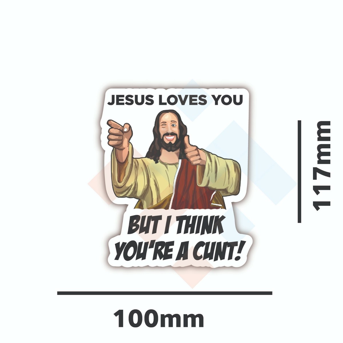 Jesus Loves You T-Shirt In Faded Navy - Foto 8