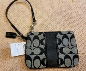 small black coach wallet