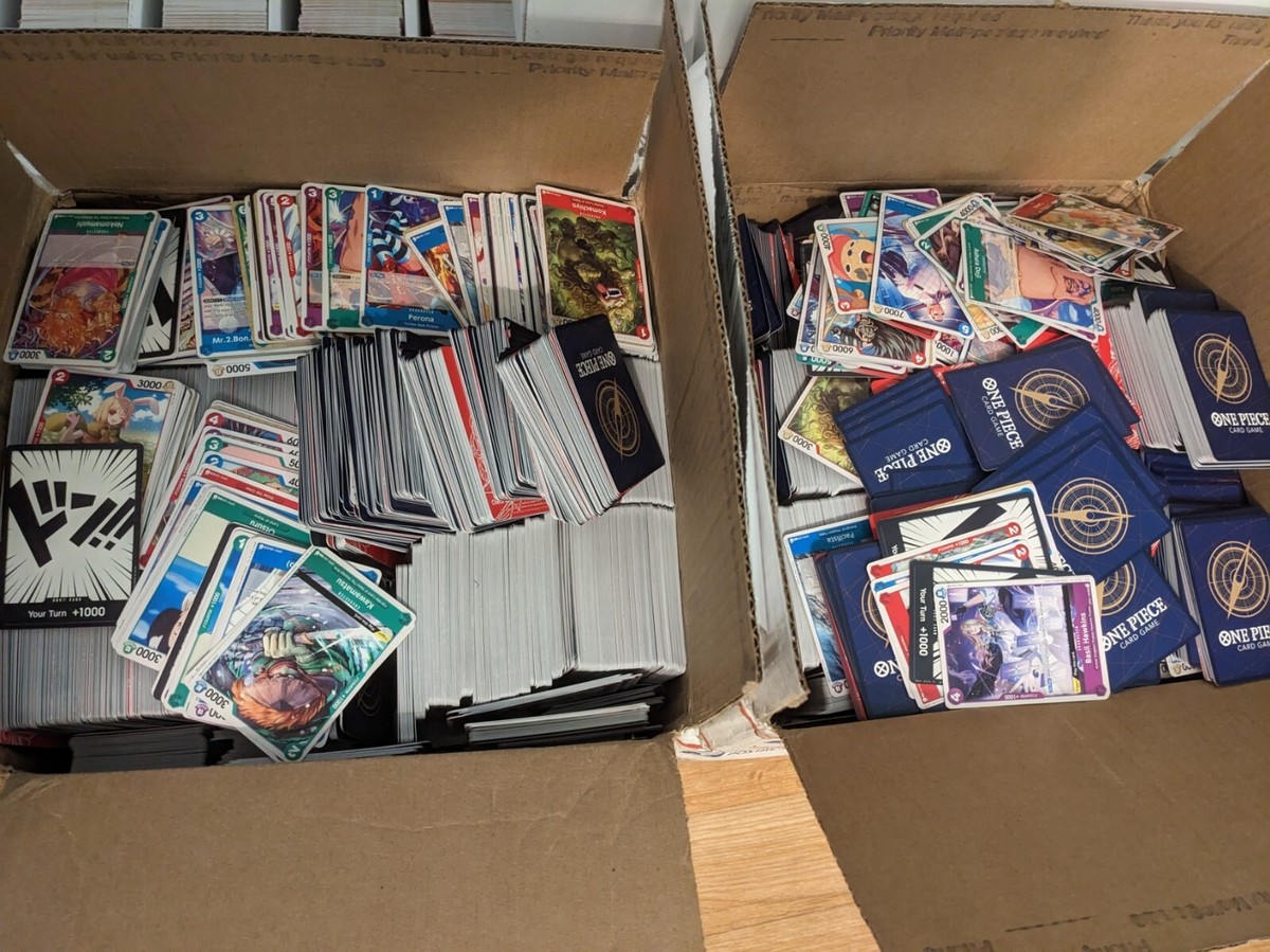 One Piece 1,000 Cards Bulk Lot TCG Card Game Mixed Cards Near Mint