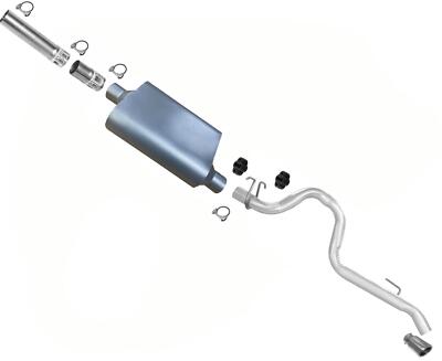 Exhaust Performance Aluminum Muffler Tail Pipe for Jeep Wrangler 1987-1996