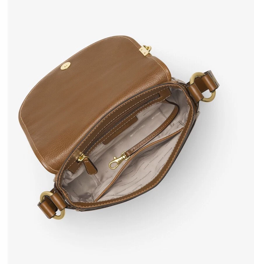 ¡NUEVO! Alforja mediana de cuero caramelo MICHAEL KORS James* Foto 4 de 4