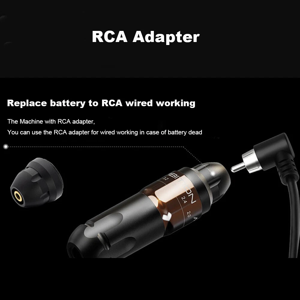 Wireless Tattoo Machine Pen 6 Stroke Length Adjustable 2.0-4.0mm Brushless Motor - product detail image 10