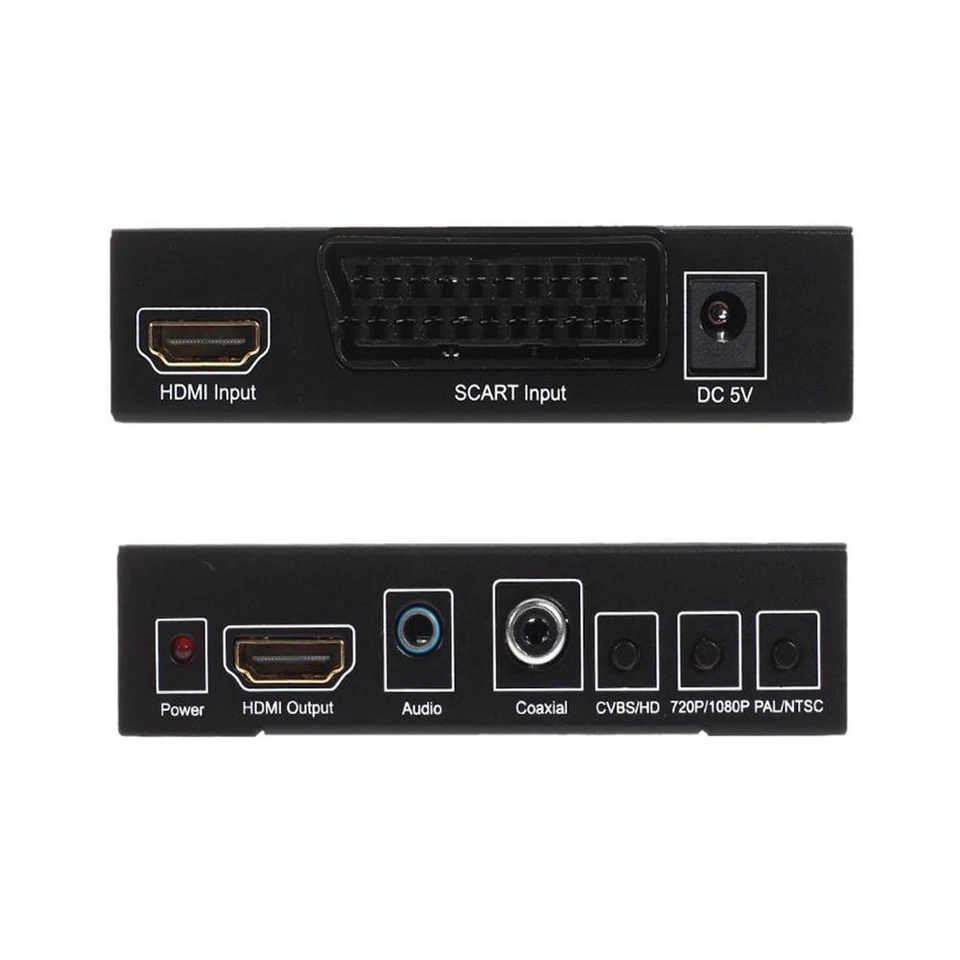 SCART to HDMI+HDMI RGB HD Video Converter Audio scart to hdmi+Digital 1080P KF - Image 4 of 4