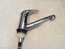 CARAVAN COMET ROMA MIXER TAP CHROME 33mm HOLE 12mm SOFT HOSE MICROSWITCH