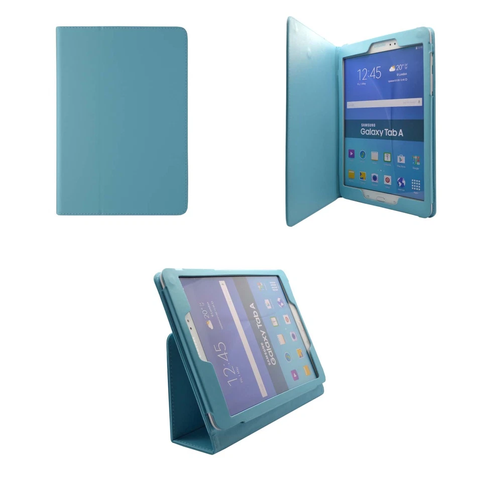Case For Samsung Galaxy Tab A 9.7in Wallet Flip PU Leather Various Colour Cover - Image 3 of 4