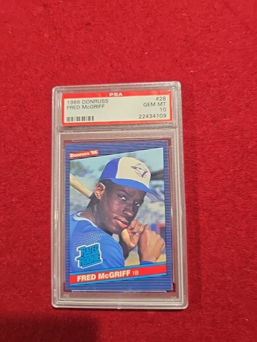 1986 Donruss Fred McGriff Rookie RC PSA 10 Gem Mint HOF - Picture 2 of 6