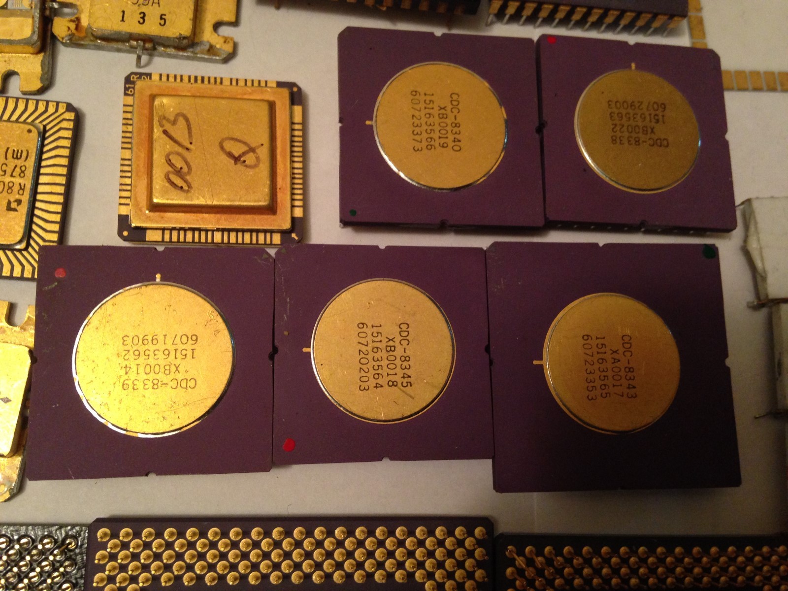 5 Lbs  Gold Recovery Scrap .. CPU Hybrid Module IC Gold Tops White Ceramic      - Picture 6 of 12