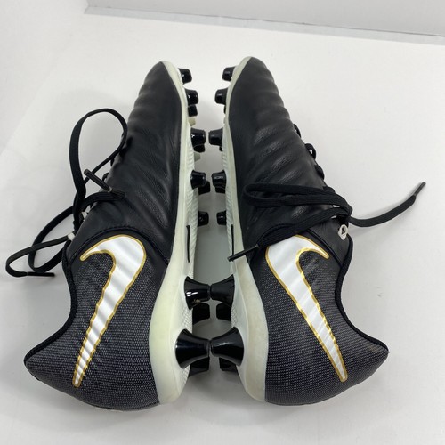 Nike Tiempo 897743-002 Herren Größe 6,5 schwarz weiß gold schwer zu finden - Bild 6 von 11