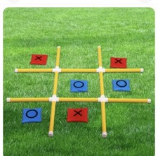 OTTARO Giant Tic Tac Toe Game Outdoor Indoor for Family, Outdoor Bean Bag Toss G