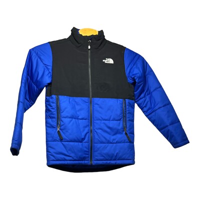 The North Face Youth Size XL 18/20 Balanced Rock Insulated Blue/Black Jacket