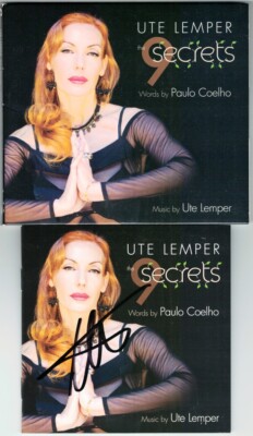 Ute LEMPER Signiert THE 9 SECRETS Poulo Coelho Beauty Love Movimento Accra CD