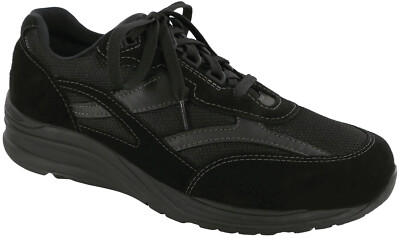 SAS Men's Shoes Journey Mesh Black 8 Wide Comfort Lace Up Athletic Sneaker New