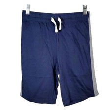 Children's Place Sport Boys Pull On Shorts Blue SZ 10 12 Large Athletic Pockets