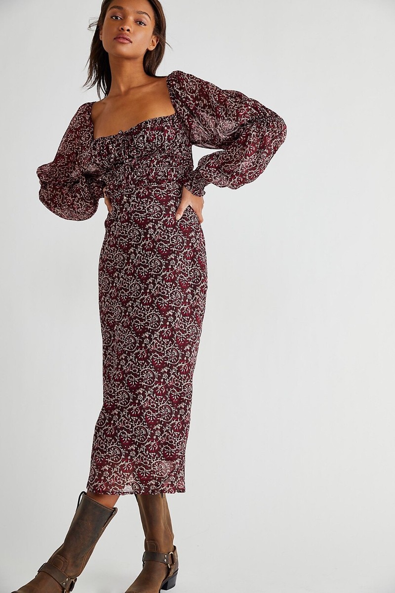 free people glow up midi dress Glow Up Midi Dress