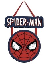 NEW Spider-Man 10" Hanging Sign Marvel Superhero Wooden Plaque Wall Decoration