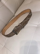 Vintage Justin Genuine Brown Lizard Belt 32 READ See Pics