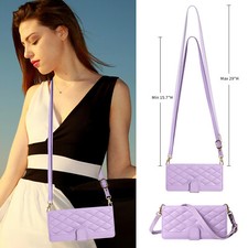 Magnetic Wallet Phone Case With Crossbody Strap For iPhone 17 Pro Max 16 14 11 7