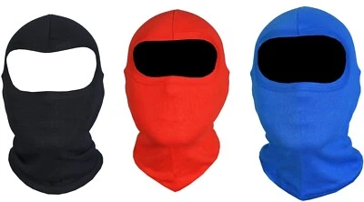 TK BALACLAVA OPEN FACE 100% COTTON MOTORBIKE CYCLING UNDER HELMET SOFT SKI MASK