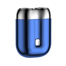 Electric Razor New Model Mini Dual-Head Electric Shaver Pocket Washable Blue