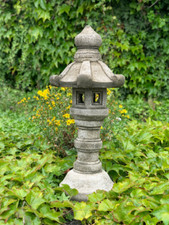Stone japanese pagoda statue Concrete pagoda Azian decor Large pagoda for garden