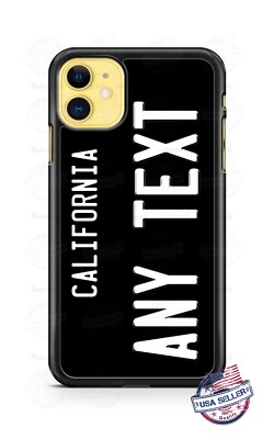 California Personalized Phone Blk White Case For iPhone 14 Samsung Google
