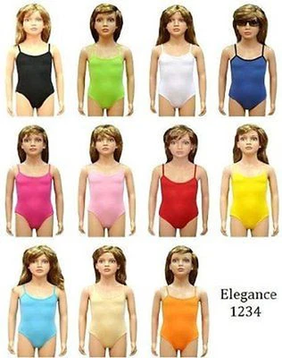 GIRL'S & LADIES COTTON CAMISOLE LEOTARDS BODYSUITS DANCE/GYM/BALLET SPORT (3315)
