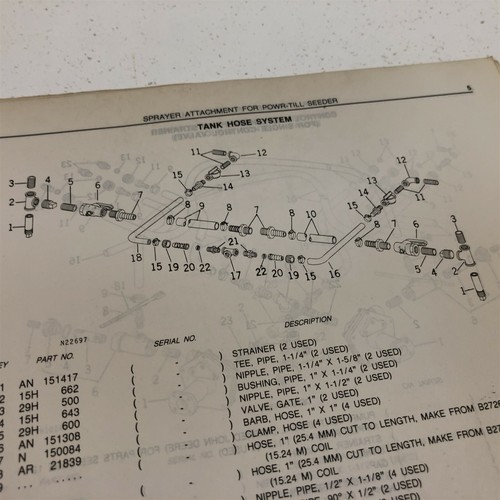 Genuine John Deere Sprayer Attachment Parts Catalog PC-1560 Dealer 1976 - Picture 7 of 10