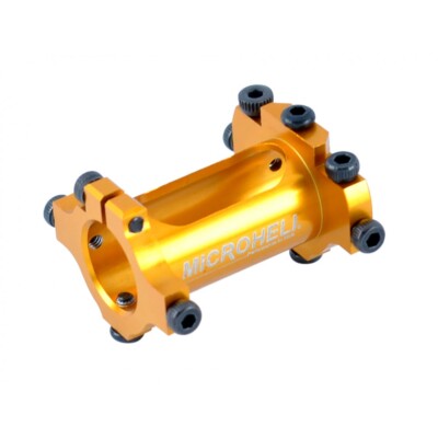 Microheli Aluminum Tail Boom Mount (GOLD) - BLADE FUSION 180 / Smart