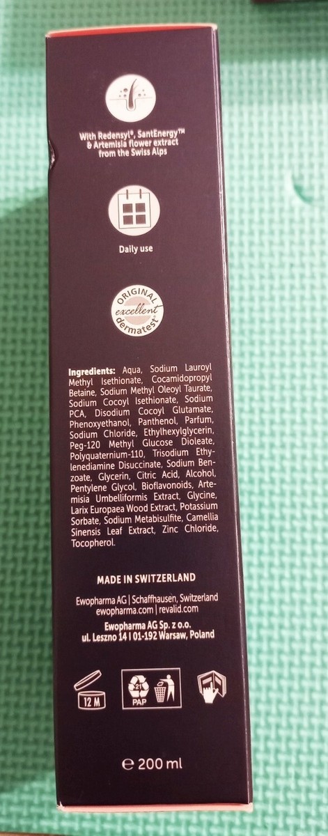 Shampooing énergisant Revalid Men Contre La Perte De Cheveux - 2 X 200 Ml, Valable Jusqu'à 11/2027