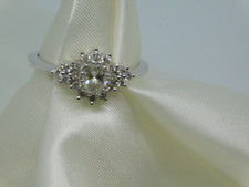 18ct White Gold Diamond Cluster Ring
