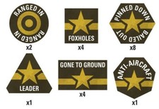 FIGHTING FIRST TOKEN SET- FLAMES OF WAR - US901 - NEW
