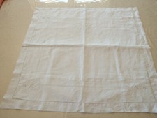 ANCIENNE GRANDE  TAIE D'OREILLER  Brodée Monogrammée HC