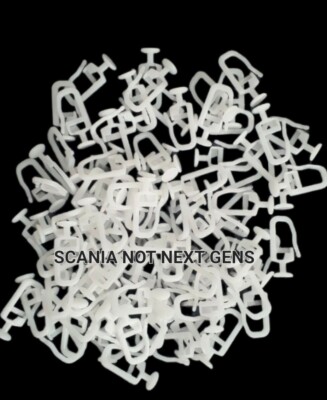 50x Heavy Duty SCANIA R P G TOPLINE STREAMLINE NO NEXT GEN CURTAIN HOOK SLIDERS