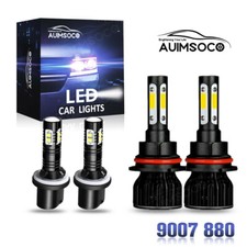 For Fordmustang 1998 1999-2004 4x Led Headlight Highlow Fog Light Bulbs White