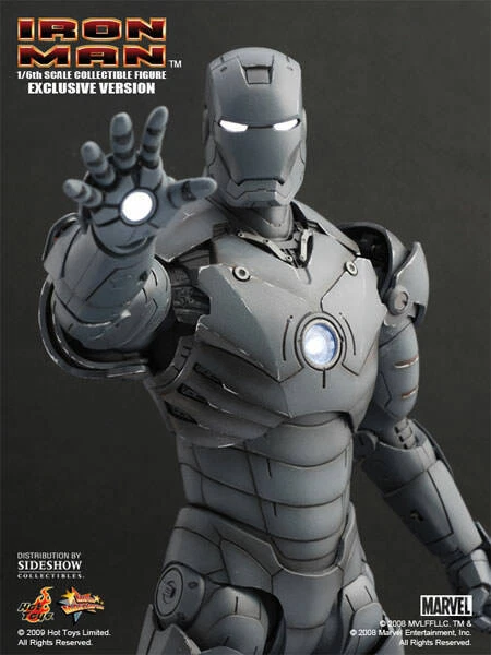 NEW MIB Hot Toys Iron Man Mark 3 III Gunmetal MMS101 Silly Thing s