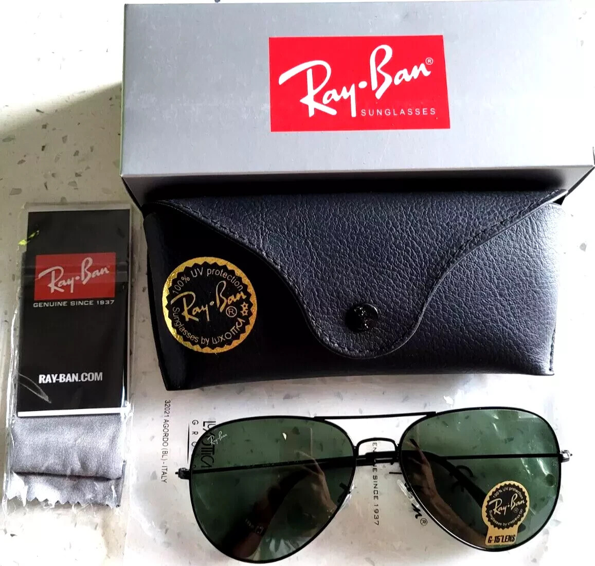 ⚡️‍NEW Ray Ban RB3026 62mm Aviator Green Lens Unisex  display picture 1